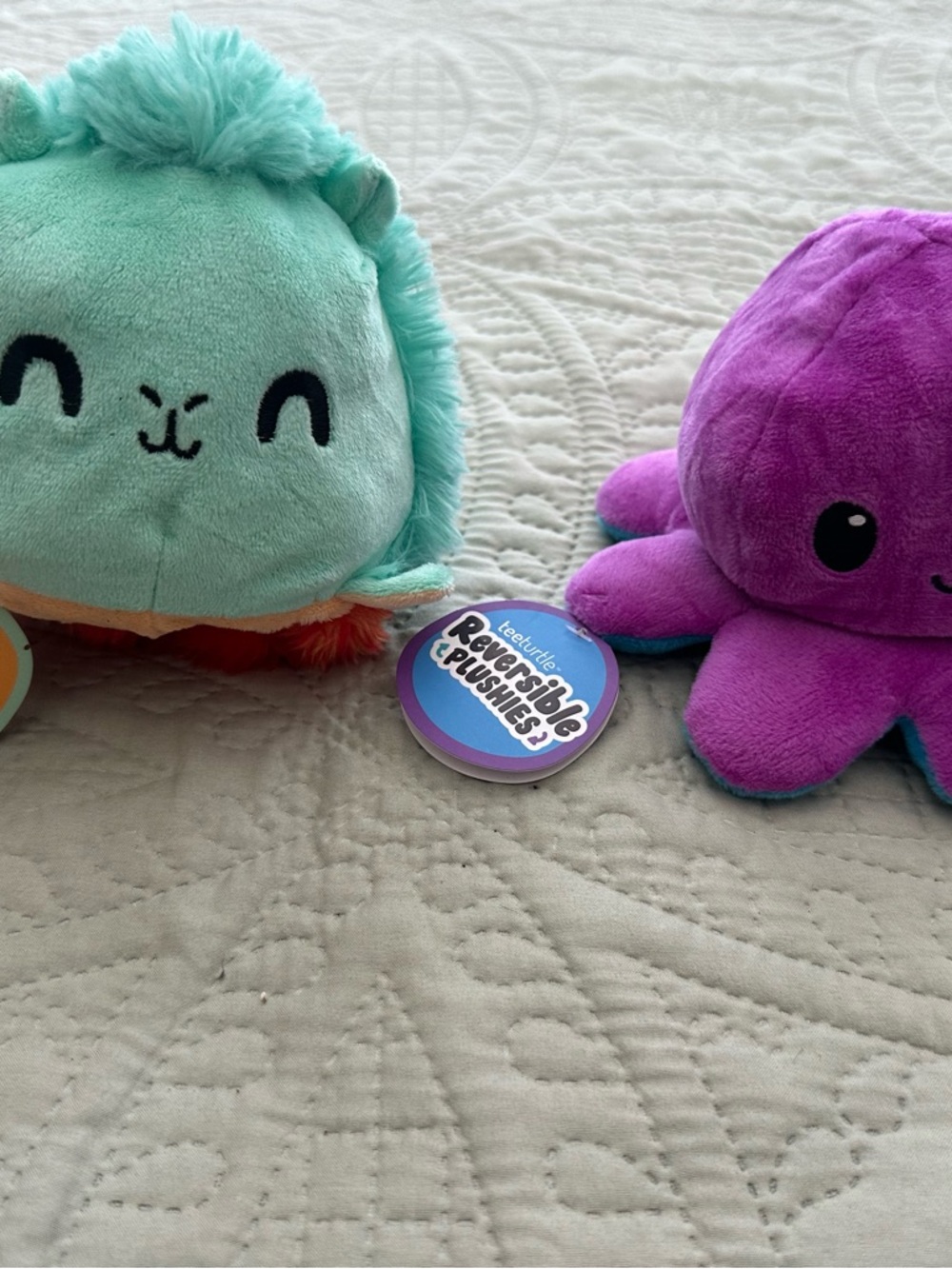 Teeturtle Reversible Plushies  Set of 2 Octopus & Hedgehog